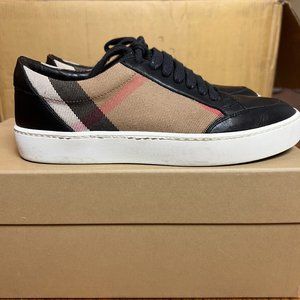 Used Burberry Salmond Vintage Check Sneakers size 36